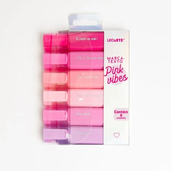 Marca Texto Pink Vibes 6 Cores